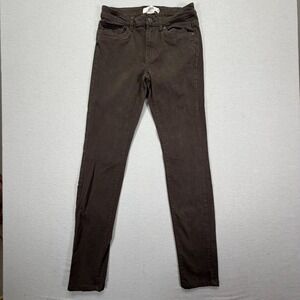 L.O.G.G. H&M Slim Fit Pants Womens Size 8 Good Brown Stretch Cotton Viscose
